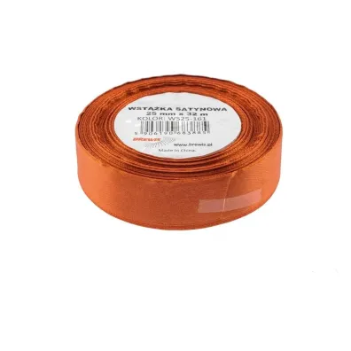 Brewis Wst��ka satynowa pomara�czowa 25mm x 32m