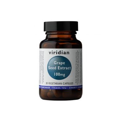 Viridian OPC ekstrakt - Wycig z pestek winogron 100 mg - suplement diety 30 kaps.