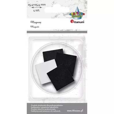 Titanum Magnesy samoprzylene kwadratowe 4 szt.