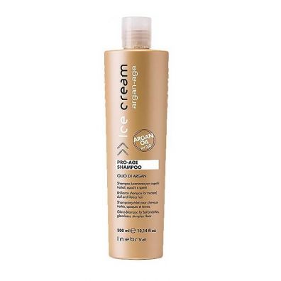 Inebrya Ice Cream Argan-Age Pro Age Shampoo szampon oczyszczajcy z olejkiem arganowym 300 ml