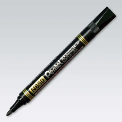 Pentel Marker permanentny N850 okr�g�a ko�c�wka czarny