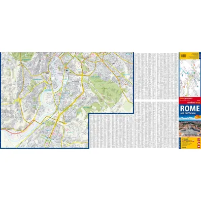 Rzym i Watykan laminowany plan miasta 1:15 000