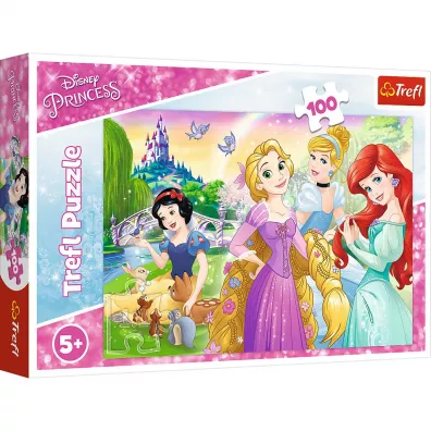 Puzzle 100 el. Marzenie o byciu ksi�niczk�. Disney Princess Trefl