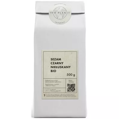 The Planet Sezam czarny nie�uskany 500 g Bio
