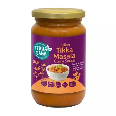 Terrasana Sos curry indian tikka masala bezglutenowy 350 g Bio