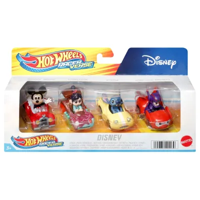Hot Wheels. RacerVerse Pojazdy 4-pak HKD31 Mattel