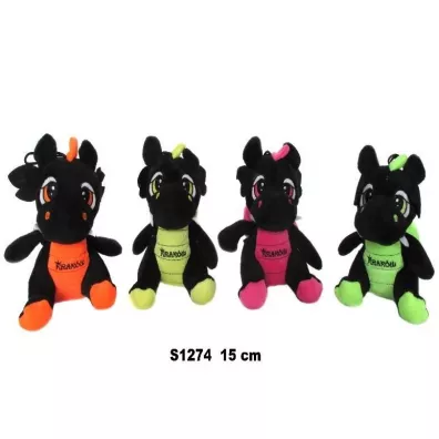 Smok "Krak�w" czarny neonowy 15cm MIX Sun-Day