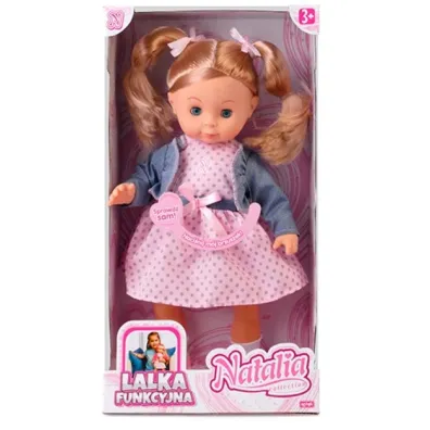 Lalka 39cm Natalia w ubranku kropki PLPLP WB ARTYK 168093 ART