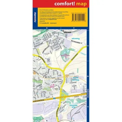 Prague city street map 1:17 500 laminat 2023