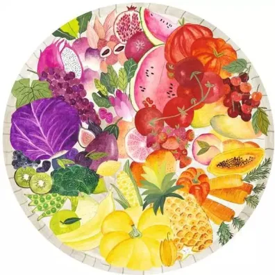 Puzzle 500 el. 2D Paleta kolor�w Owoce i warzywa 17169 Ravensburger