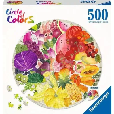 Puzzle 500 el. 2D Paleta kolor�w Owoce i warzywa 17169 Ravensburger