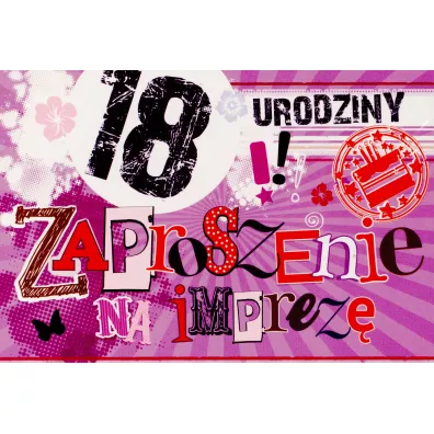 Kukartka Zaproszenia na chrzest 5 szt.