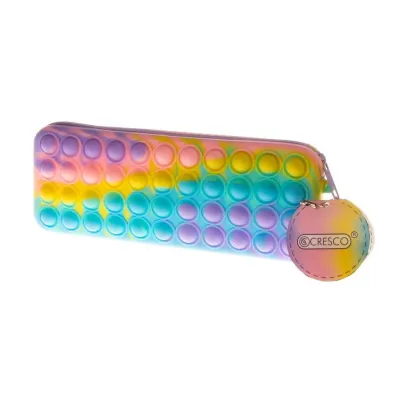 Cresco Pirnik szkolny silikonowy Rainbow