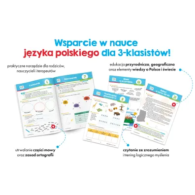 J�zyk polski. Karty pracy. Klasa 3. Kapitan Nauka. EDUseria