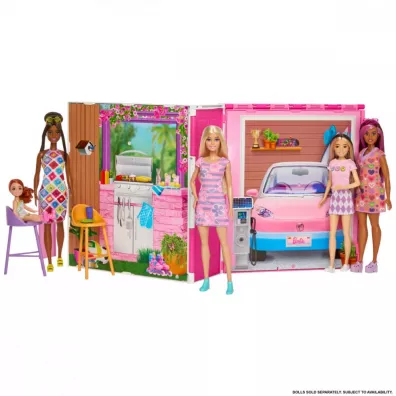 Barbie Fashionistas, Przytulny domek + Lalka HRJ77 Mattel