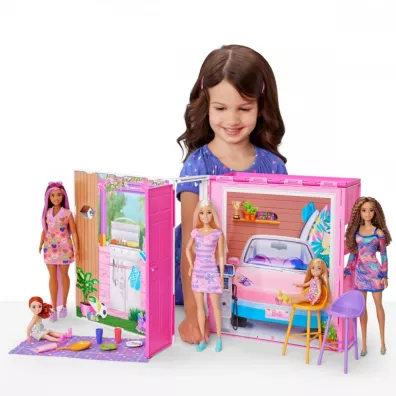 Barbie Fashionistas, Przytulny domek + Lalka HRJ77 Mattel