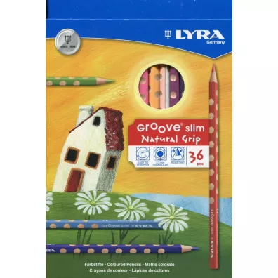 Lyra Kredki Groove + temper�wka 36 szt.