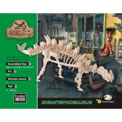 �amig��wka drewniana Gepetto. Gigantspinozaur G3