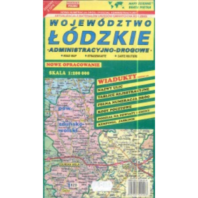 Województwo Łódzkie 1:200 000 mapa samochodowa