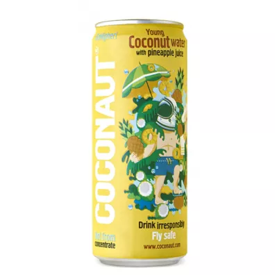 Coconaut Woda kokosowa z modego kokosa z sokiem ananasowym 320 ml