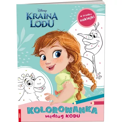 Kraina Lodu. Kolorowanka wed�ug kodu