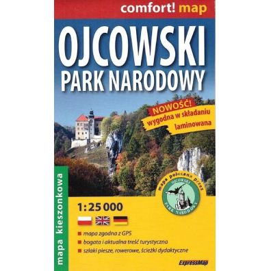 Ojcowski Park Narodowy. Mini mapa 1:25 000