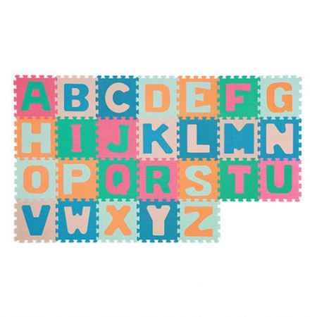 Babyono Puzzle piankowe 26szt alfabet KONTRASTOWE