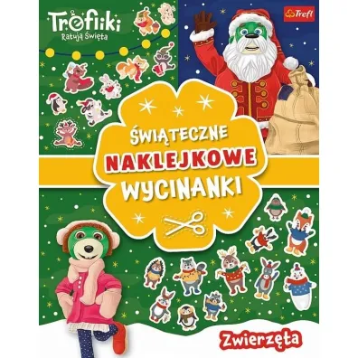 Zwierz�ta. Trefliki ratuj� �wi�ta. �wi�teczne naklejkowe wycinanki