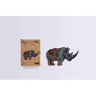 Puzzle drewniane eko 72 el. Rzadki nosoro�ec A4 PuzzleOK
