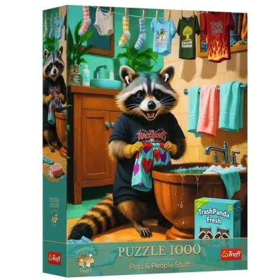 Puzzle 1000 Premium Plus Dzie� Prania Szopa TREFL