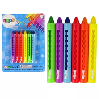 LeanToys Kredki pastelowe 6 szt.