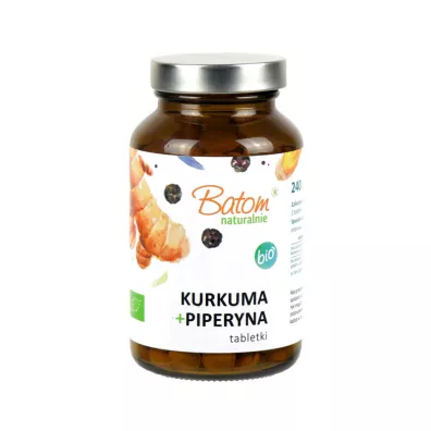 Batom Kurkuma + piperyna Suplement diety 240 tab. Bio