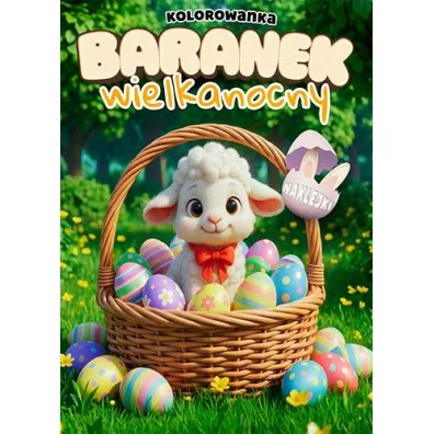 Baranek wielkanocny z naklejkami