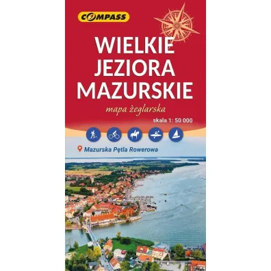 Wielkie Jeziora Mazurskie mapa �eglarska skala 1 : 50 000