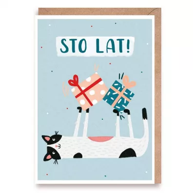 Cardie Kartka urodzinowa Kot