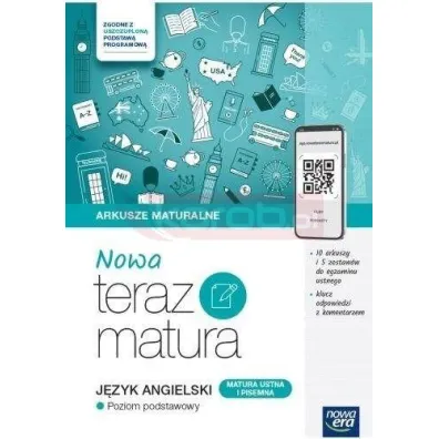 Nowa Teraz matura. J�zyk angielski. Arkusze maturalne. Poziom podstawowy. Do matury 2026