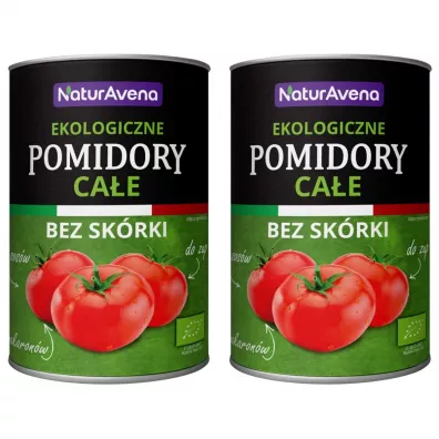 NaturaVena Pomidory cae bez skrki Zestaw 2 x 400 g Bio