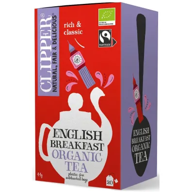Clipper Herbata czarna english breakfast 20 x 2,2 g Bio