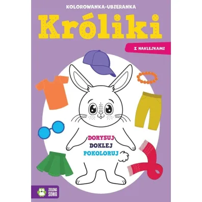 Kolorowanka-ubieranka. Kr�liki