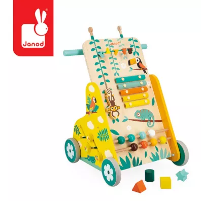 Wielofunkcyjny pchacz edukacyjny Tropik 12 m+ Janod