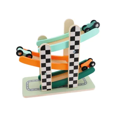 Zabawka drewniana Racing cars tower 61643 Trefl
