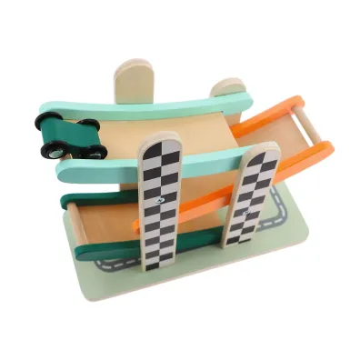 Zabawka drewniana Racing cars tower 61643 Trefl