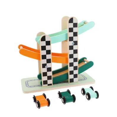 Zabawka drewniana Racing cars tower 61643 Trefl