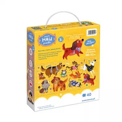 Puzzle 40 el. Hau Pieski Bright Junior Media