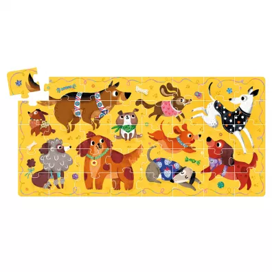 Puzzle 40 el. Hau Pieski Bright Junior Media