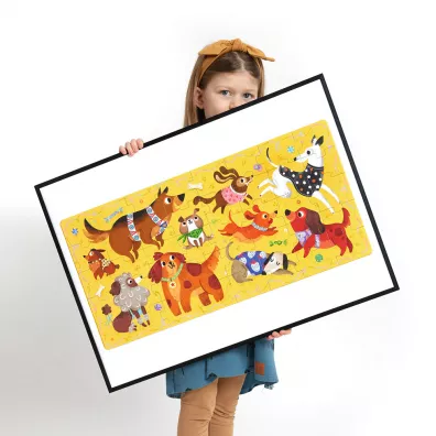 Puzzle 40 el. Hau Pieski Bright Junior Media