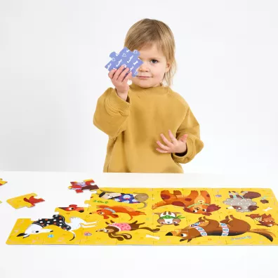 Puzzle 40 el. Hau Pieski Bright Junior Media