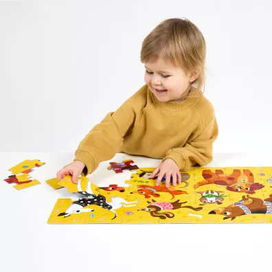 Puzzle 40 el. Hau Pieski Bright Junior Media