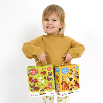 Puzzle 40 el. Hau Pieski Bright Junior Media