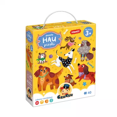 Puzzle 40 el. Hau Pieski Bright Junior Media